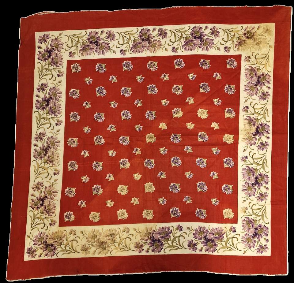 Kopftuch für Frauen mit Asternmotiv