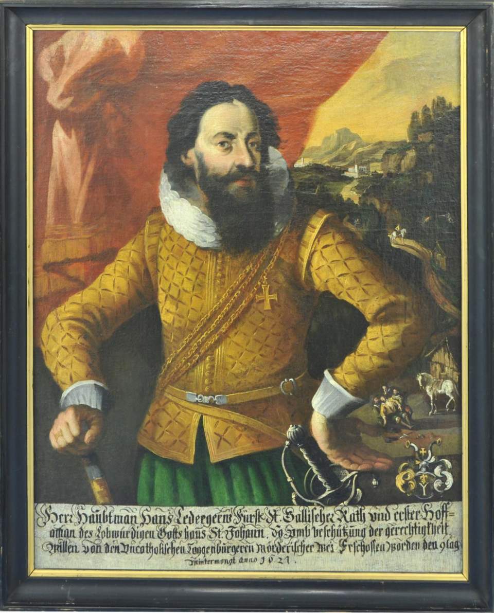 Porträt Hans Lederger (gest. 1621), Hauptmann der Fürstabtei St.Gallen