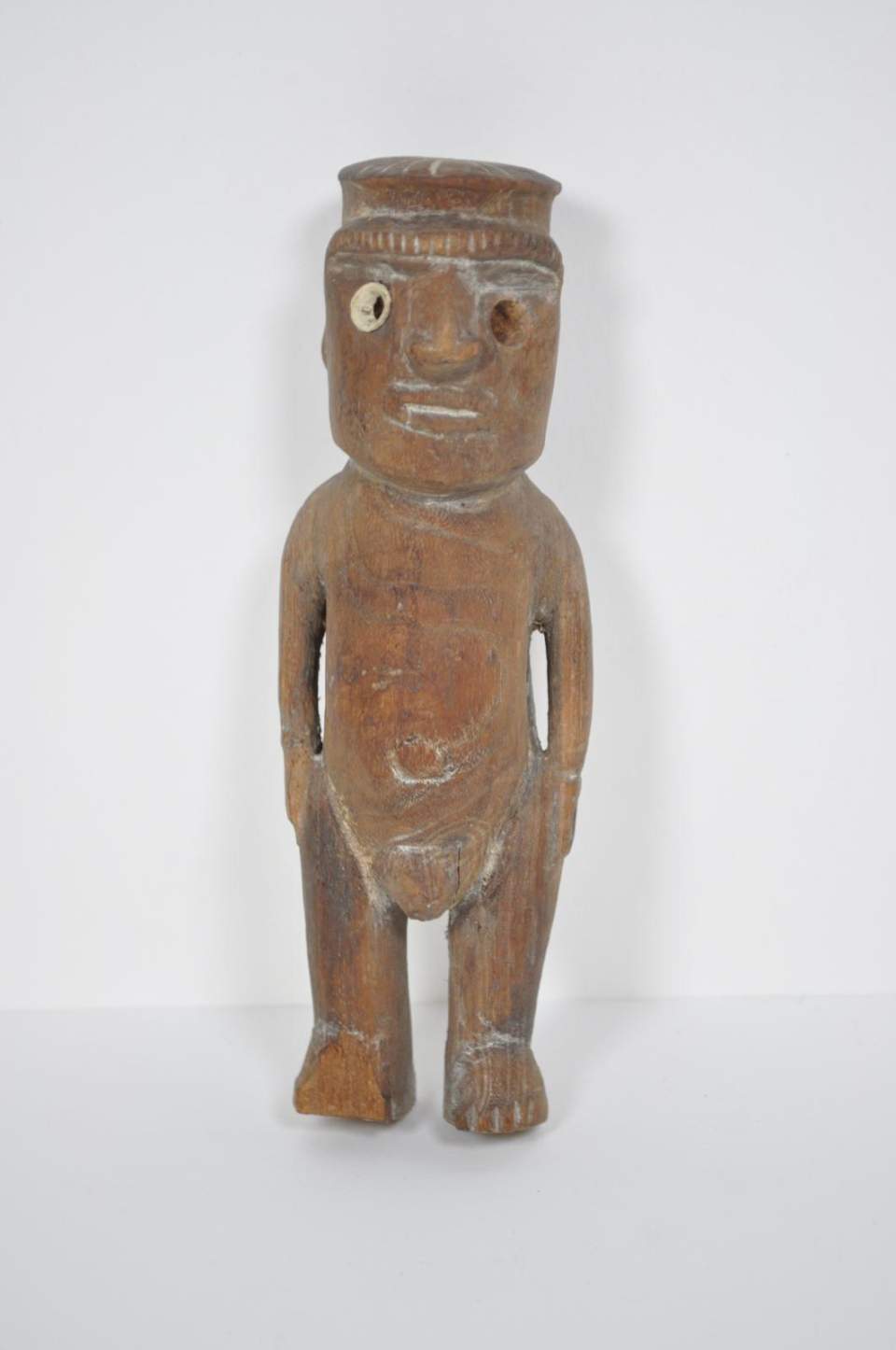 Stehende männliche Ahnenfigur «moai tangata»