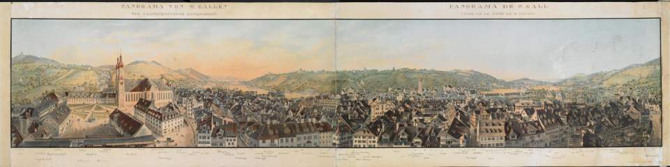 Panorama St.Gallen vom Laurenzenturm