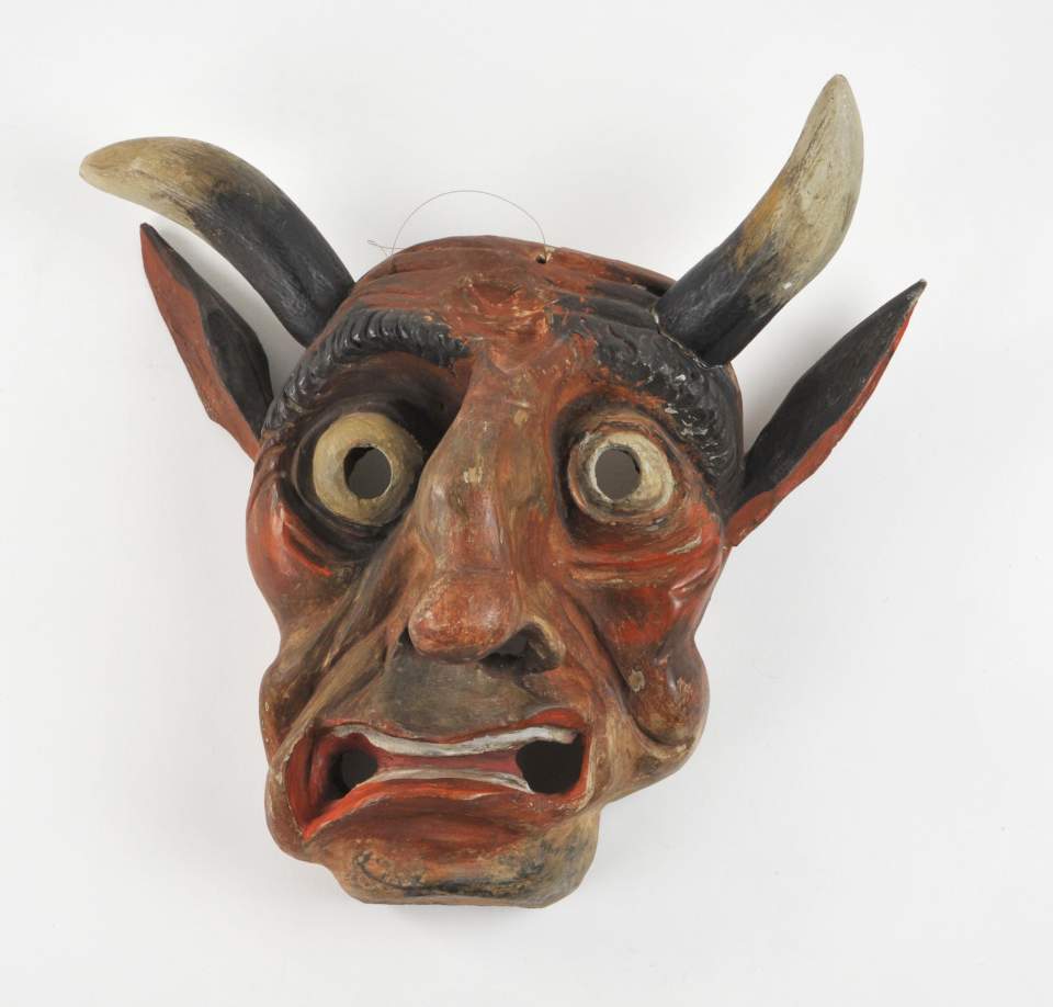 Theatermaske „Teufel“ für St.Nikolausspiel, 19. Jh.