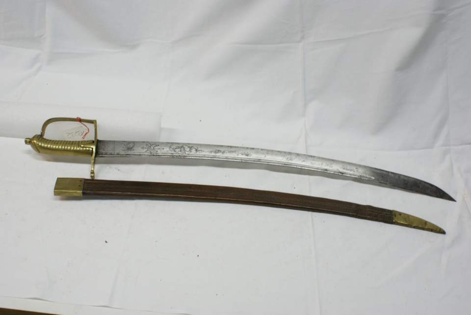Säbel mit Scheide, Kantonale Ordonnanz St.Gallen 1804