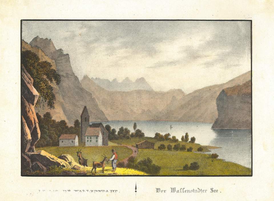 Ansicht des Walensees bei Betlis