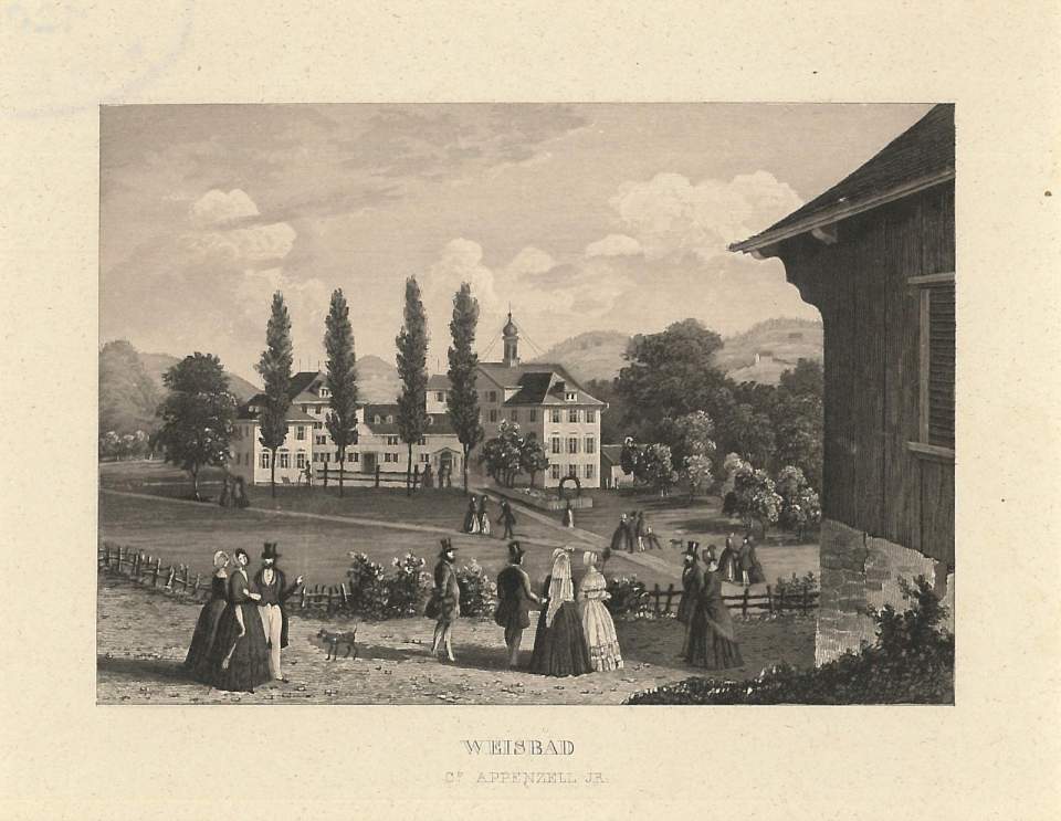 Grafik: Ansicht von Weissbad