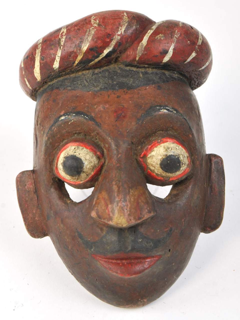 Maske aus Holz, bemalt, für Maskenspiel