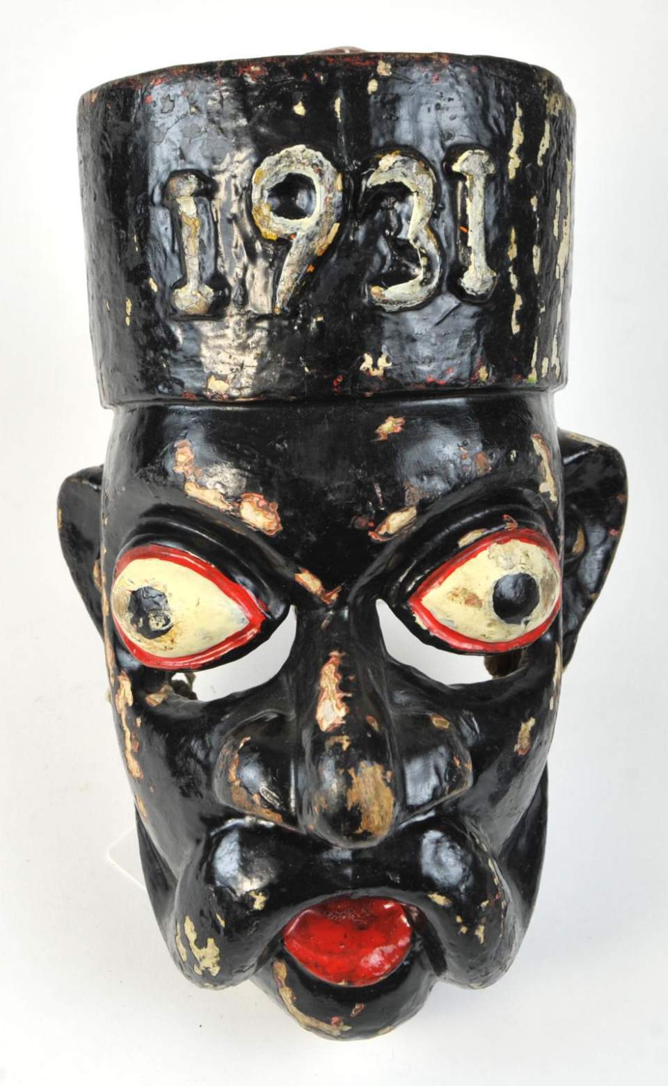 Maske aus Holz, bemalt, für Maskenspiel