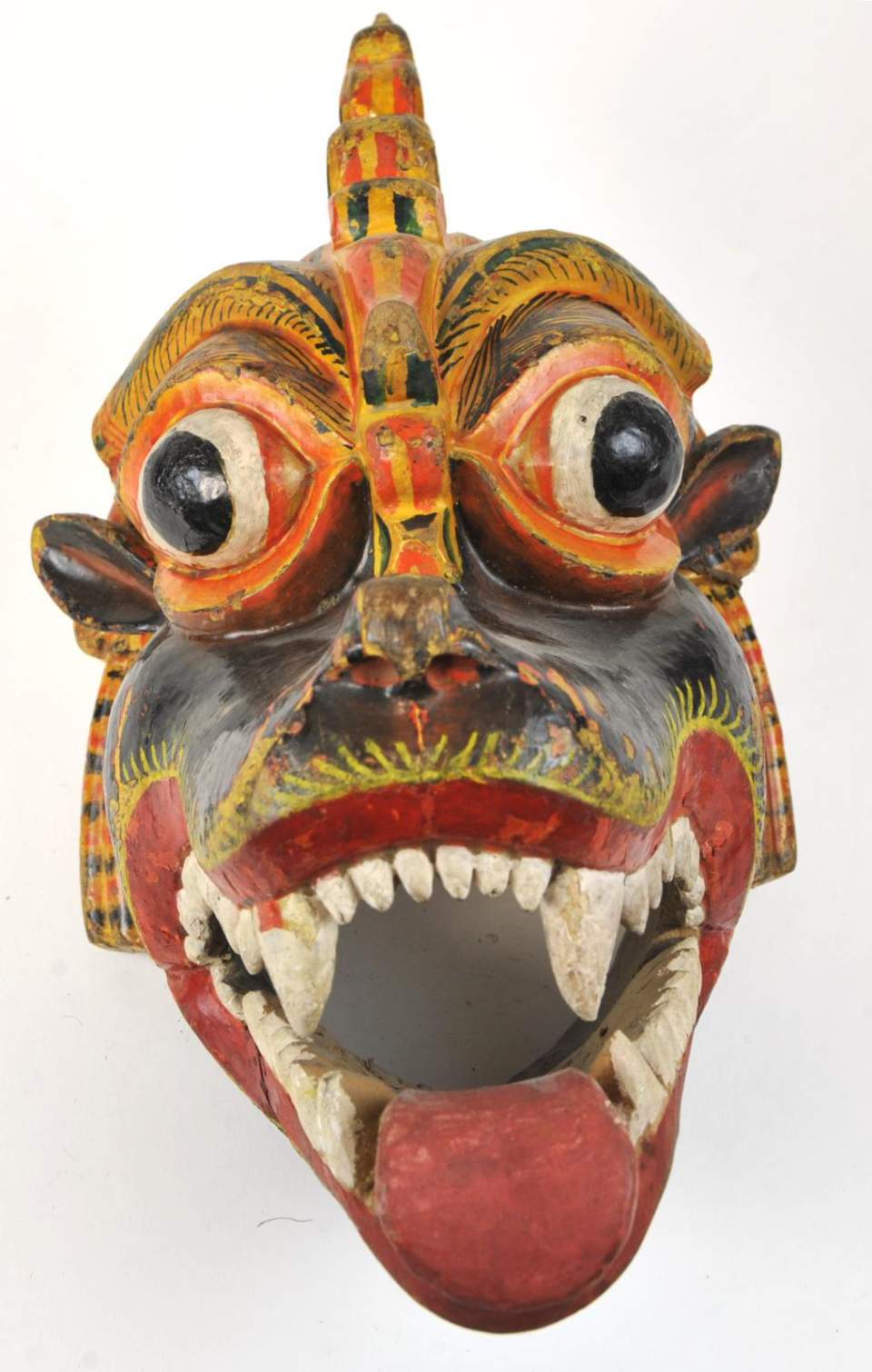 Maske aus Holz, bemalt, für Maskenspiel