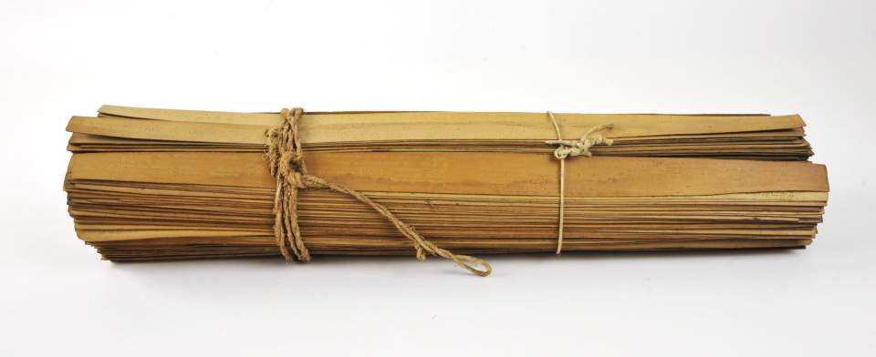 Schriftbündel aus Palmblättern