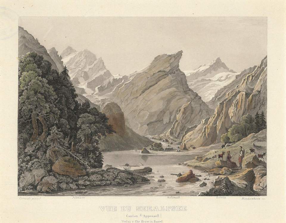 Grafik: Ansicht des Seealpsees