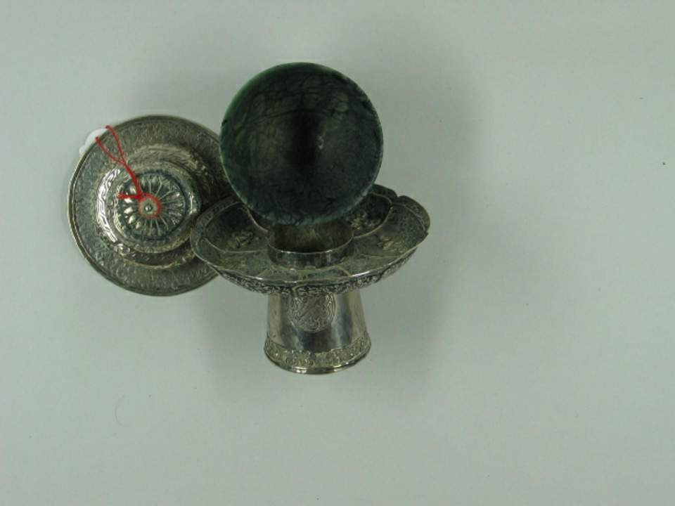 Silber- und Onyx-Schale