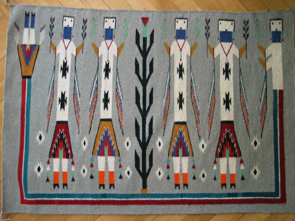 Teppich, Manta, Yei Navajo Rug