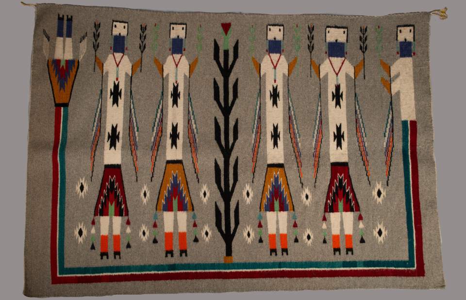 Teppich, Manta, Yei Navajo Rug