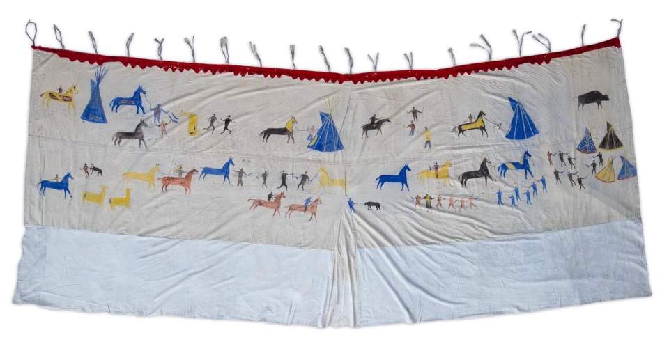 Zelt, Innenzelt eines Tipi, tipi liner