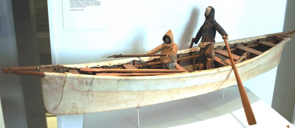 Bootsmodell, Umiak