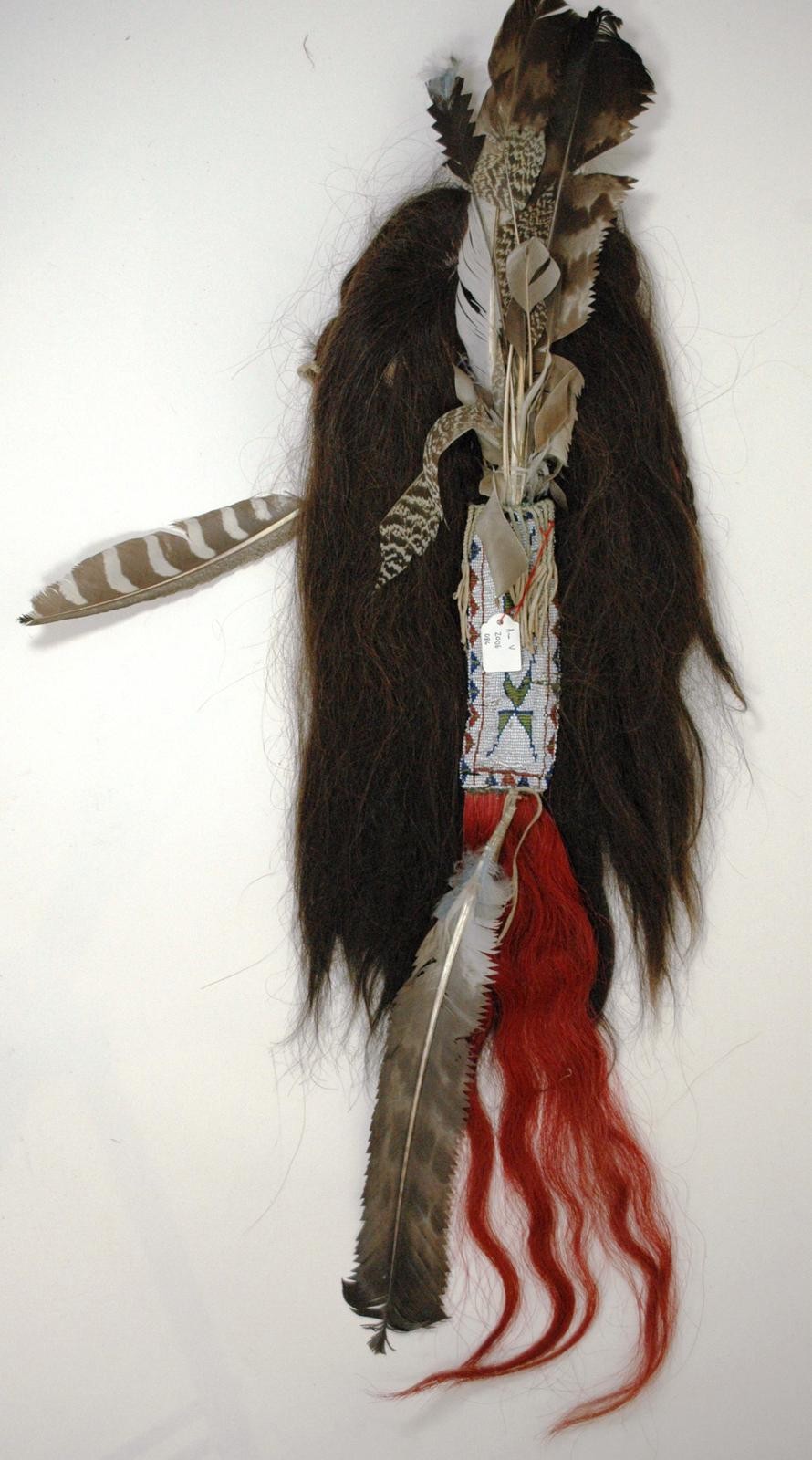 Federschmuck-Haarteil, Perücke, Zubehör Umlauff Schaufigur, Sioux Indianer