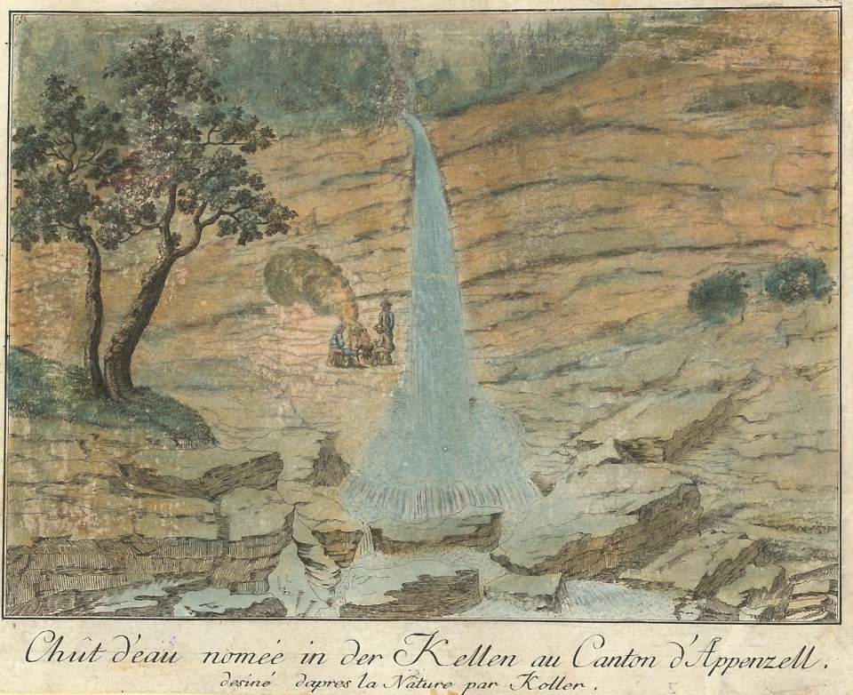 Ansicht Wasserfall in den Kellen