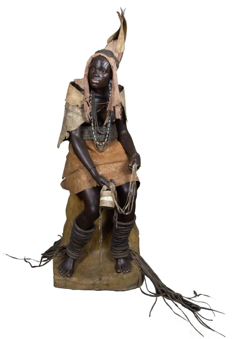 Schaufigur einer Hererofrau aus Namibia, Umlauff, Schaufigur