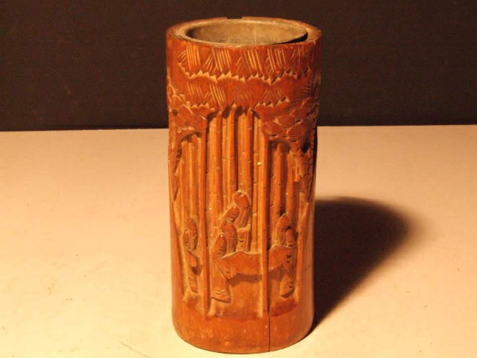 Bambusbehälter, Vase