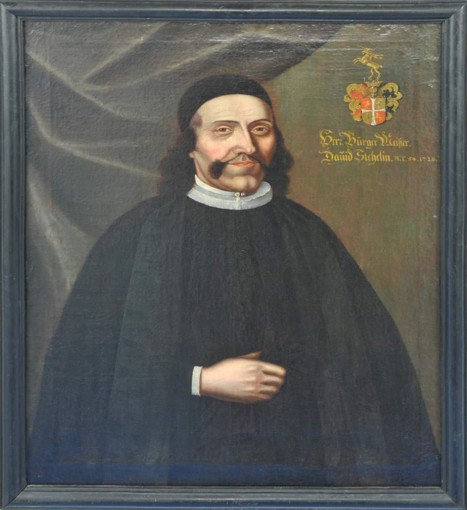 Bildnis David Stehelin (1673 - 1750), Bürgermeister