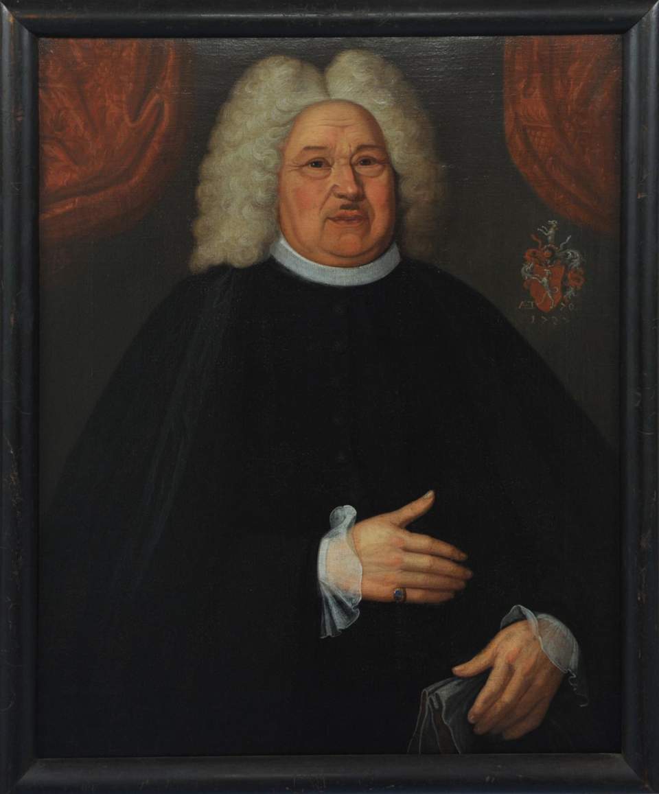 Porträt Andreas Wegelin, (1656 - 1722) vgl. Nr. 12452, Bildnis