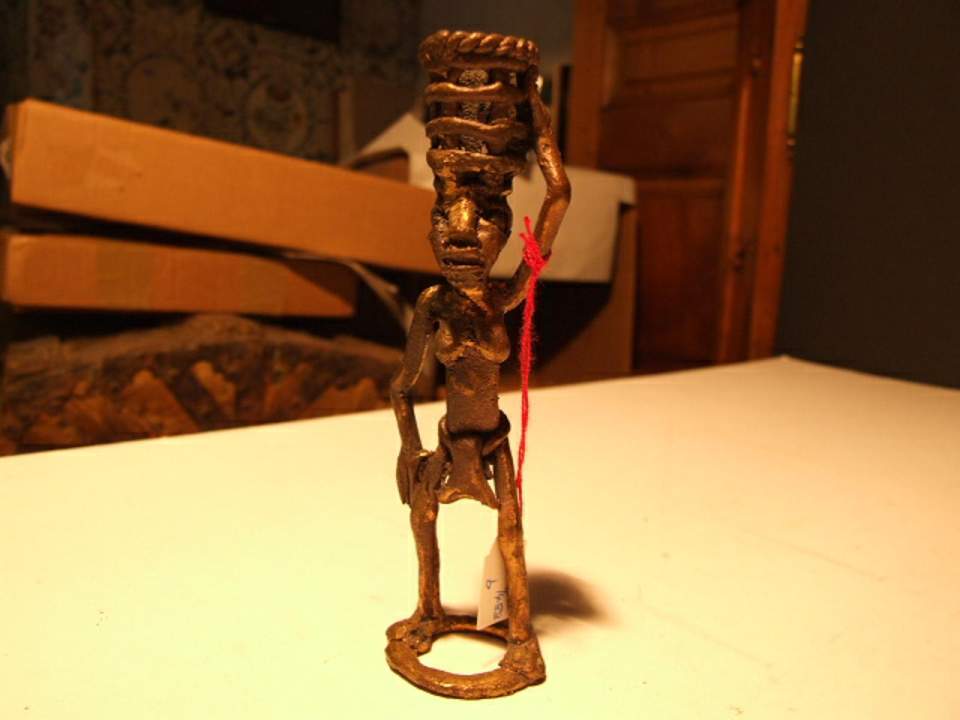 Metallfigur, weibl.