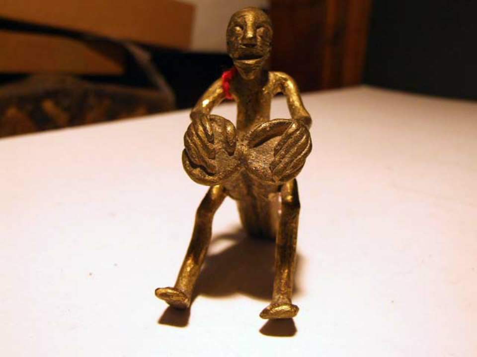 Metallfigur, männl.