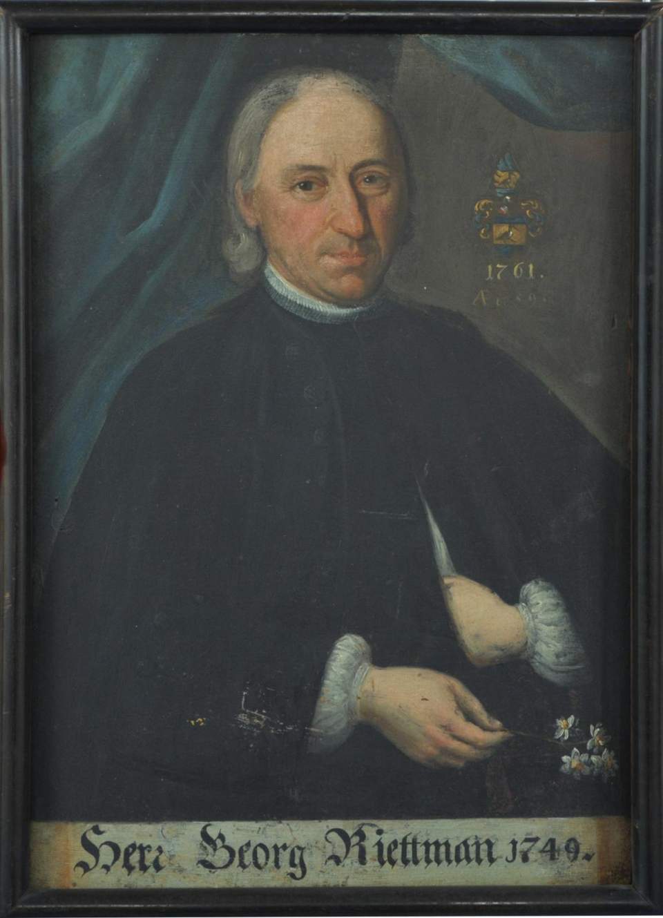 Porträt Georg Rietmann, (geb. 1702), bekleidete vermutlich Ämter, Bildnis