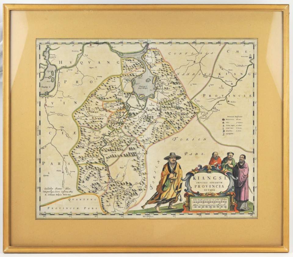 Karte von China, Provinz Jiangxi (Kiangsi)