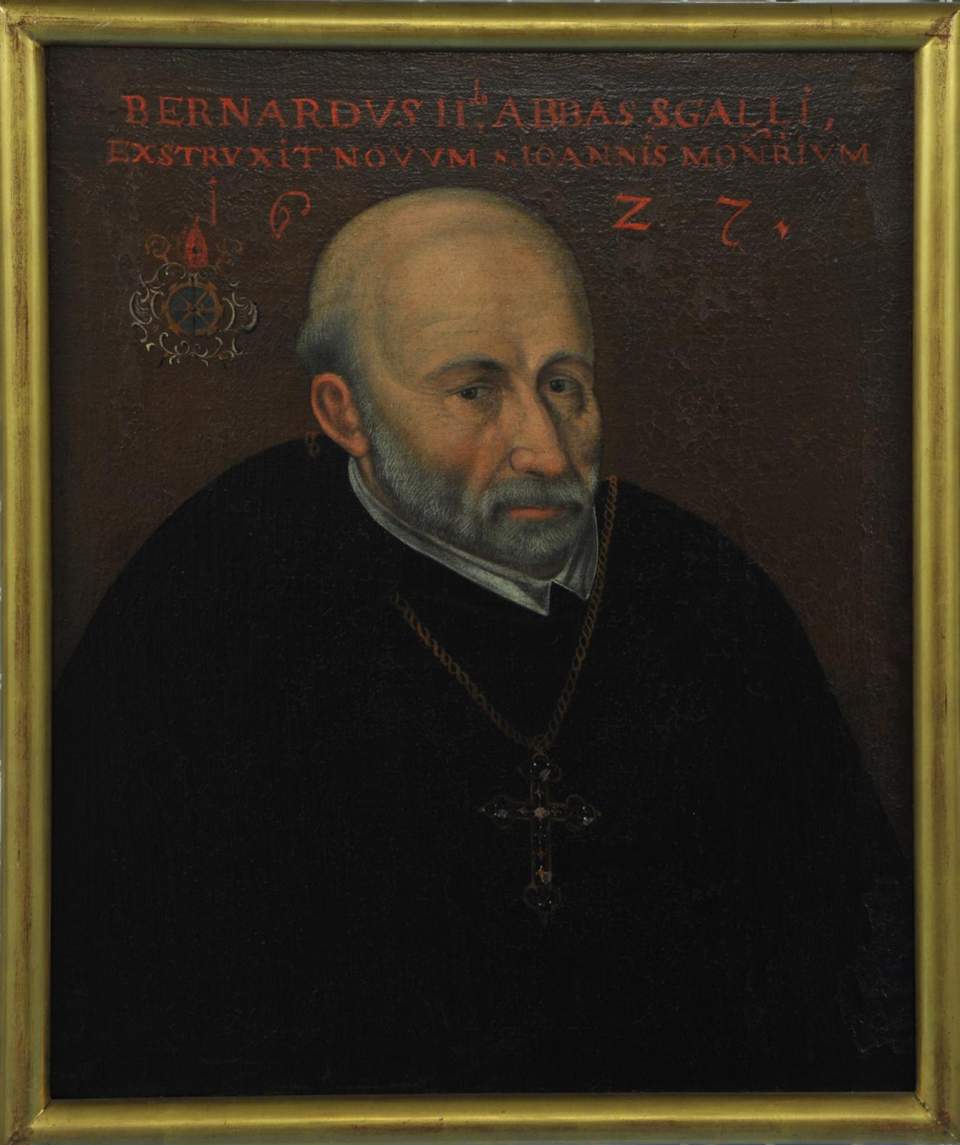 Ölgemälde, Gemälde, Abt Bernhard Müller, 1557 - 1630, Bildnis