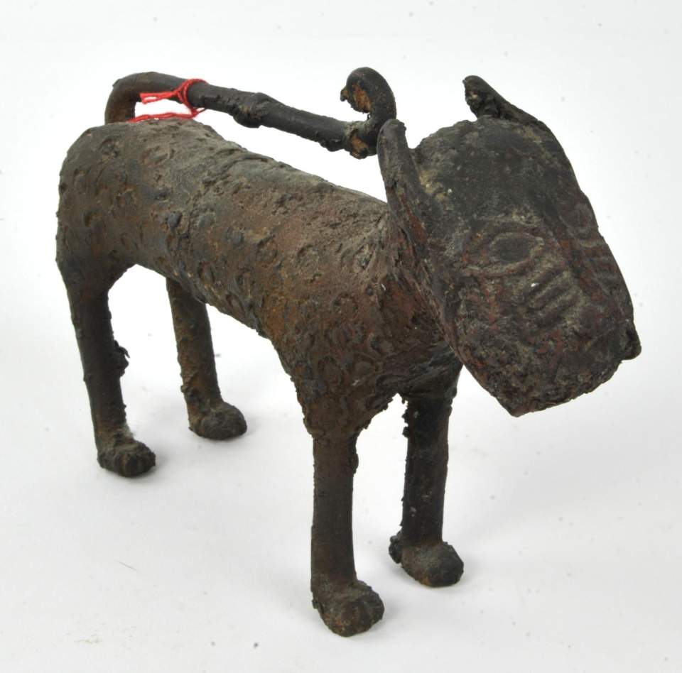 Bronzefigur Leopard, Löwe Kopie