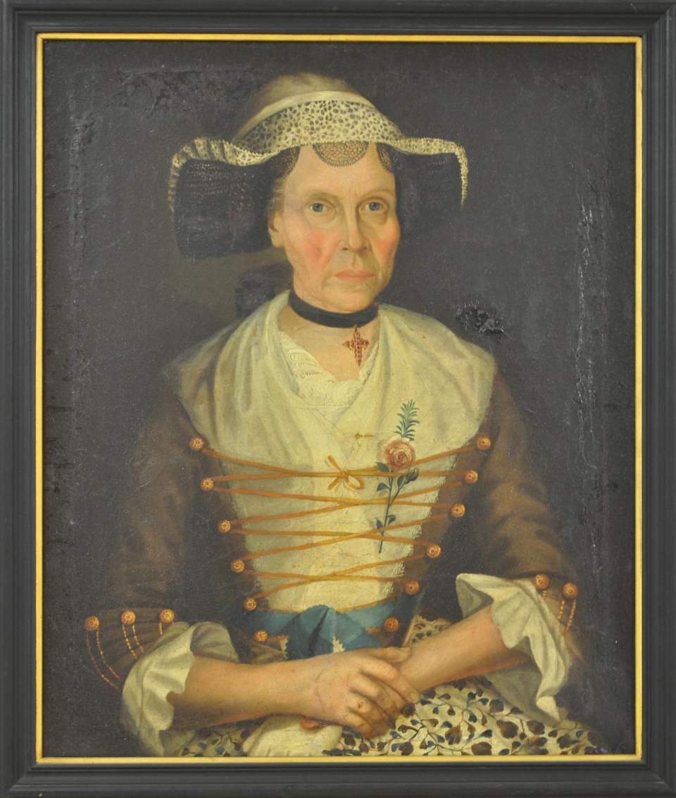 Porträt einer unbekannten Dame aus dem Rheintal, Bildnis