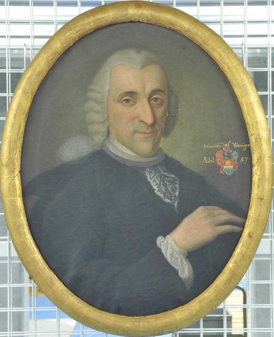 Porträt, Bildnis des Heinrich Weniger, bekleidete verm. höhere Ämter
