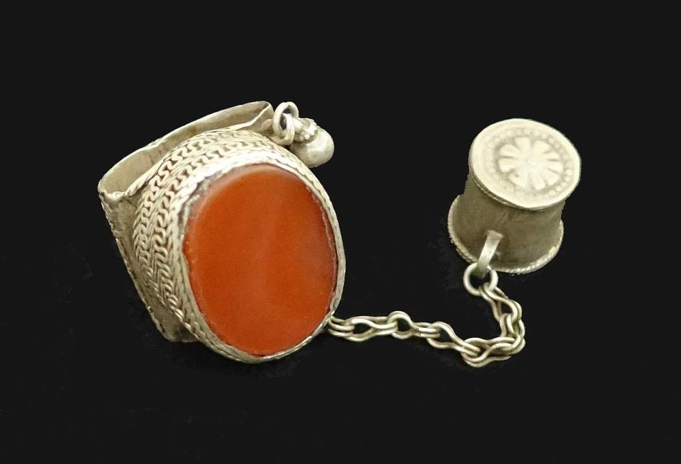Fingerring mit Fingerhut