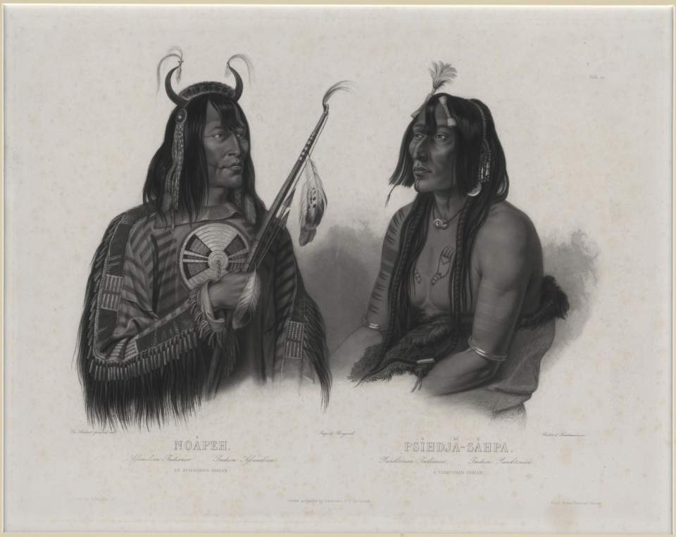 Noapeh, Psihdjä-Sahpa,Tableau, Karl Bodmer 