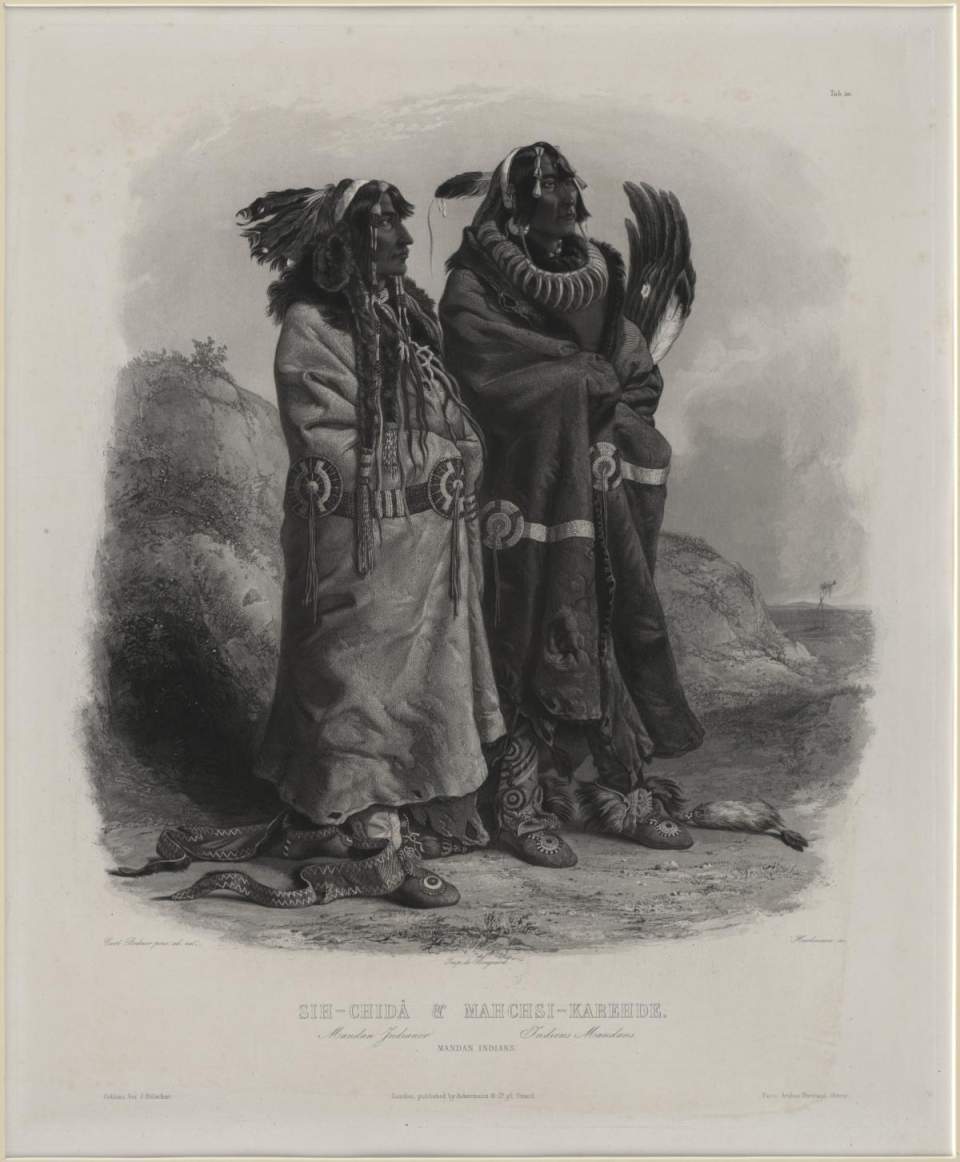 Sih-Chida & Mahchisi-Karehde, Tableau, Karl Bodmer 
