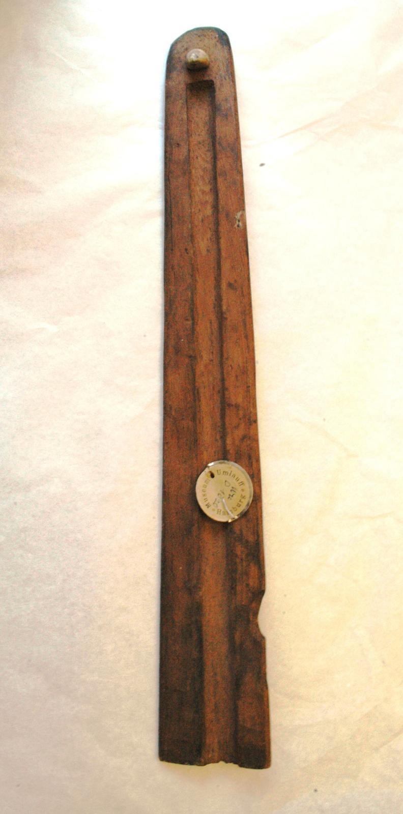 Speerschleuder, Atlatl, Teil von Harpune, Umlauff-Figur