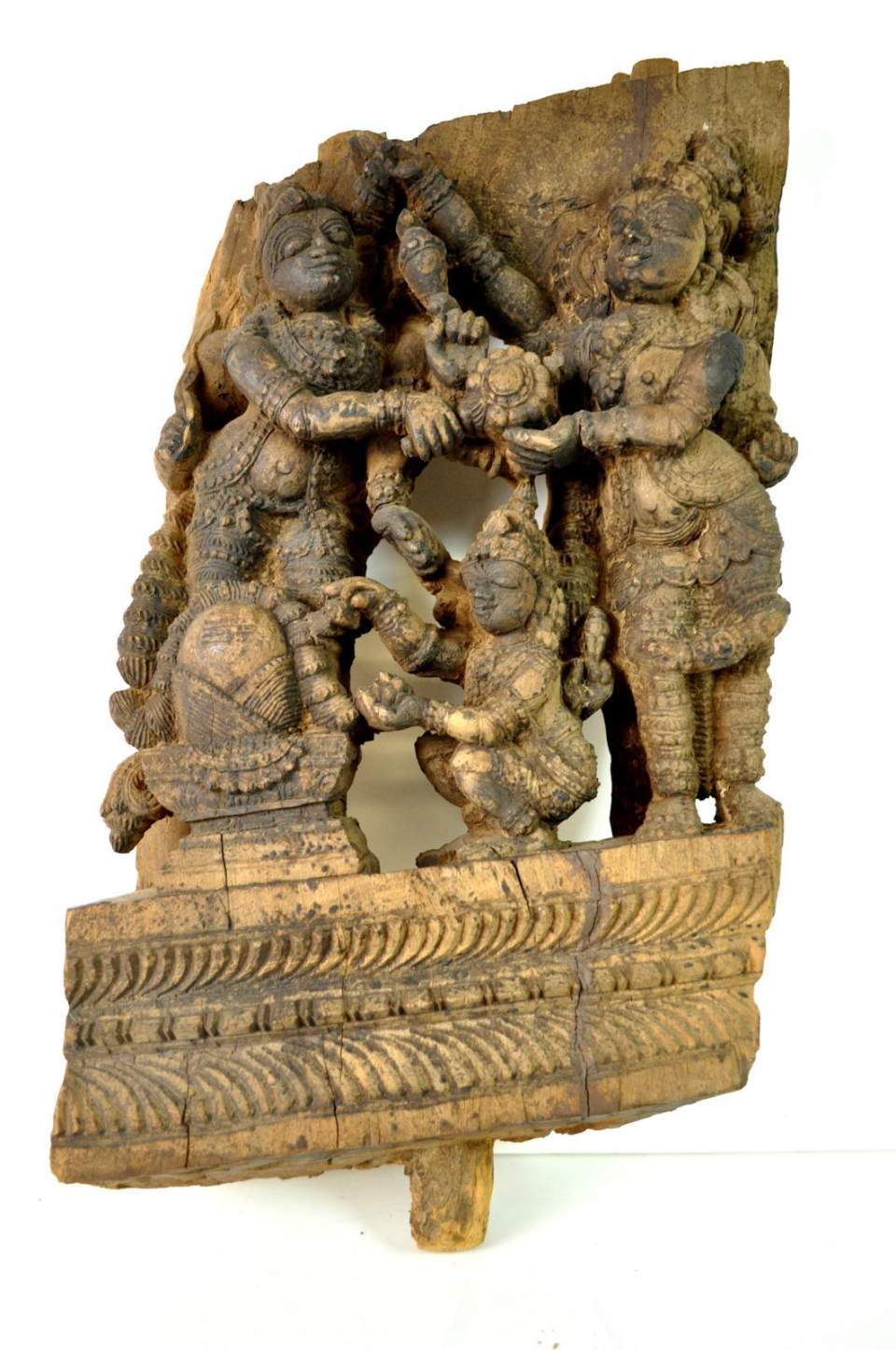 Holzrelief Markadeya Puranam