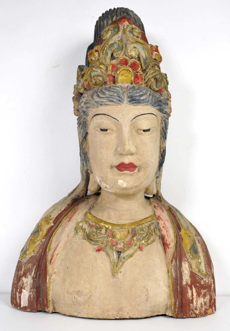 Kopf einer Bodhisattva - Figur