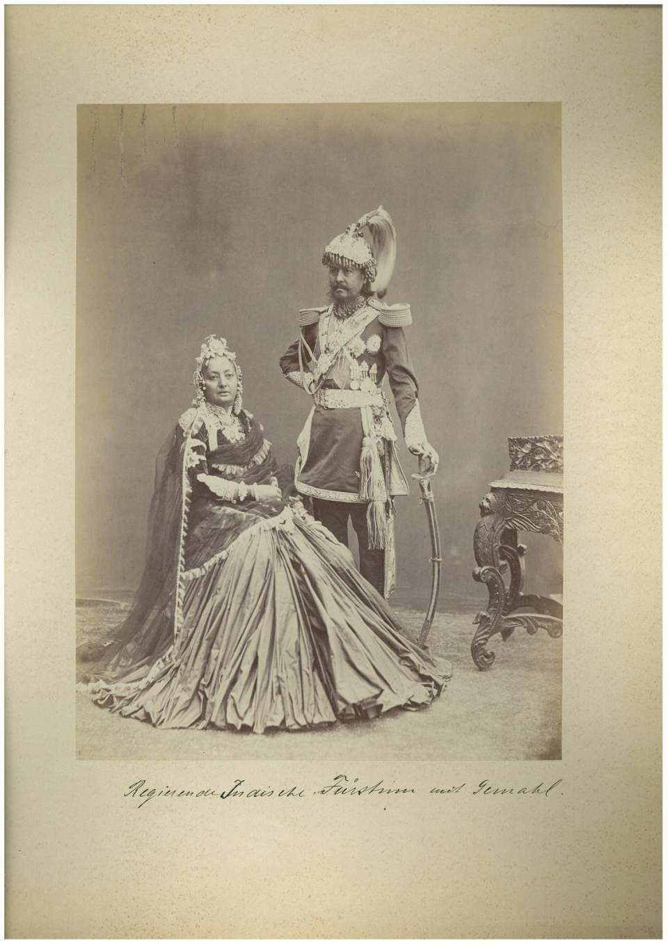 Fotografie Indisches Fürstenpaar
