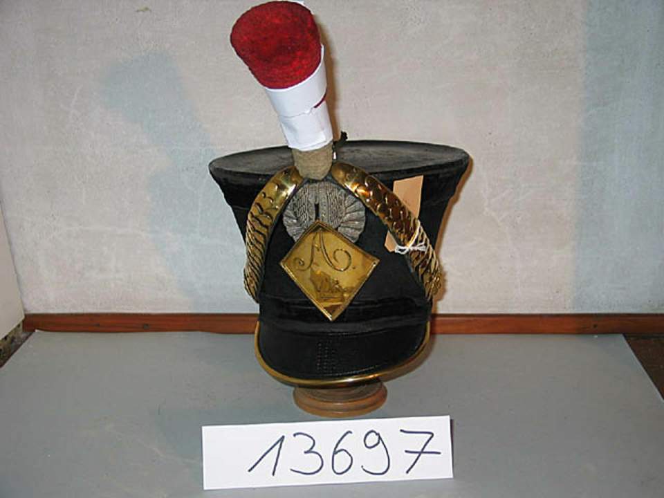 Tschako, kant Ord. um 1845, Major, Infanterie AR Appenzell - Ausserrhoden