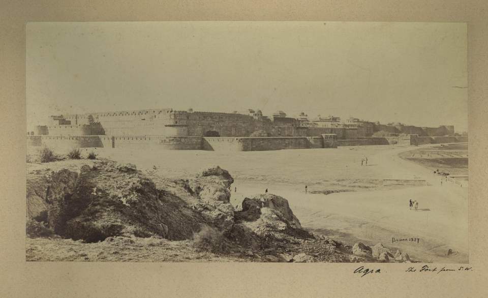 Fotografie Agra das Fort aus SW