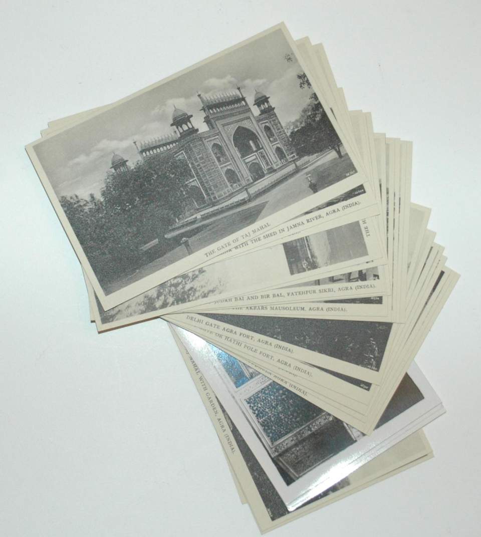 27 Postkarten Agra, Indien