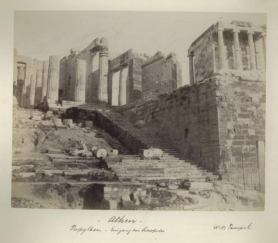 Fotografie Athen, Eingang in Akropolis