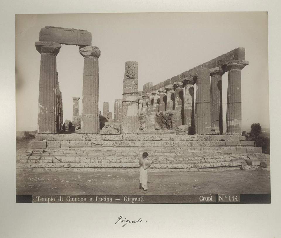 Fotografie, tempio di Giunone, Junotempel, Girgenti, Agrigento