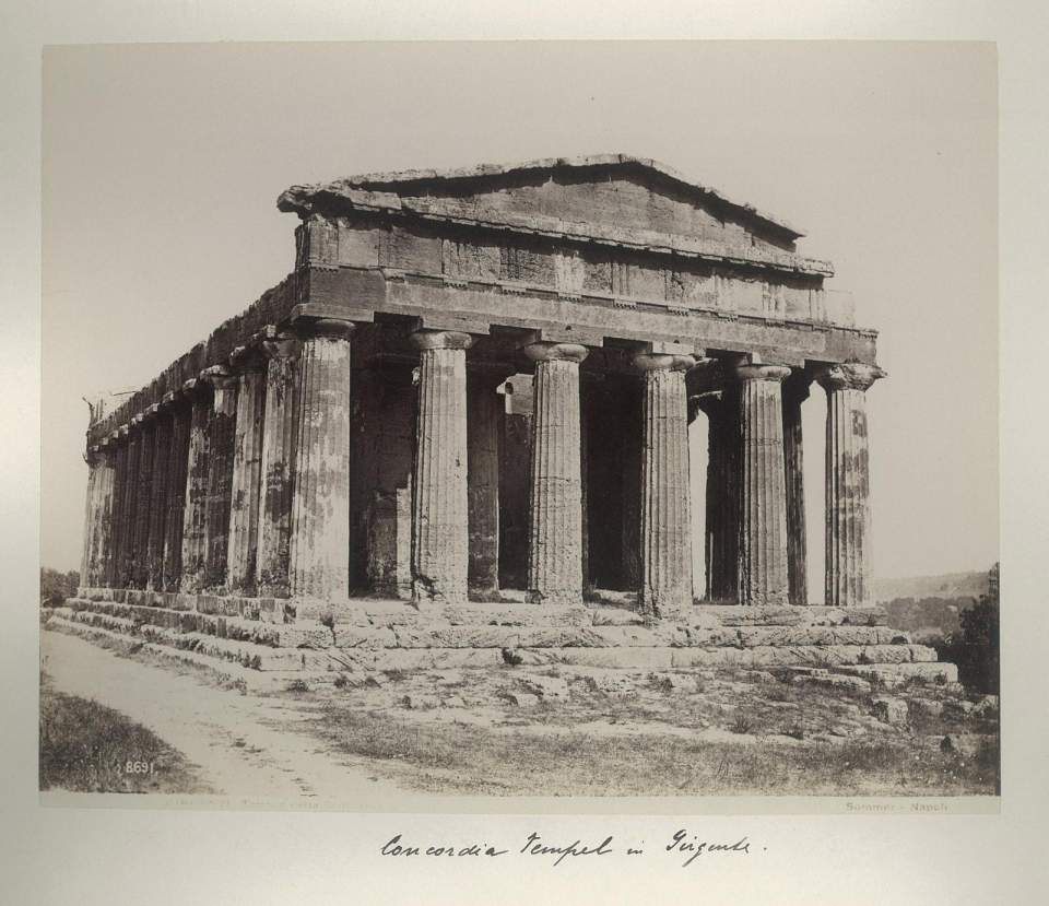 Fotografie Konkordia Tempel Agrigento