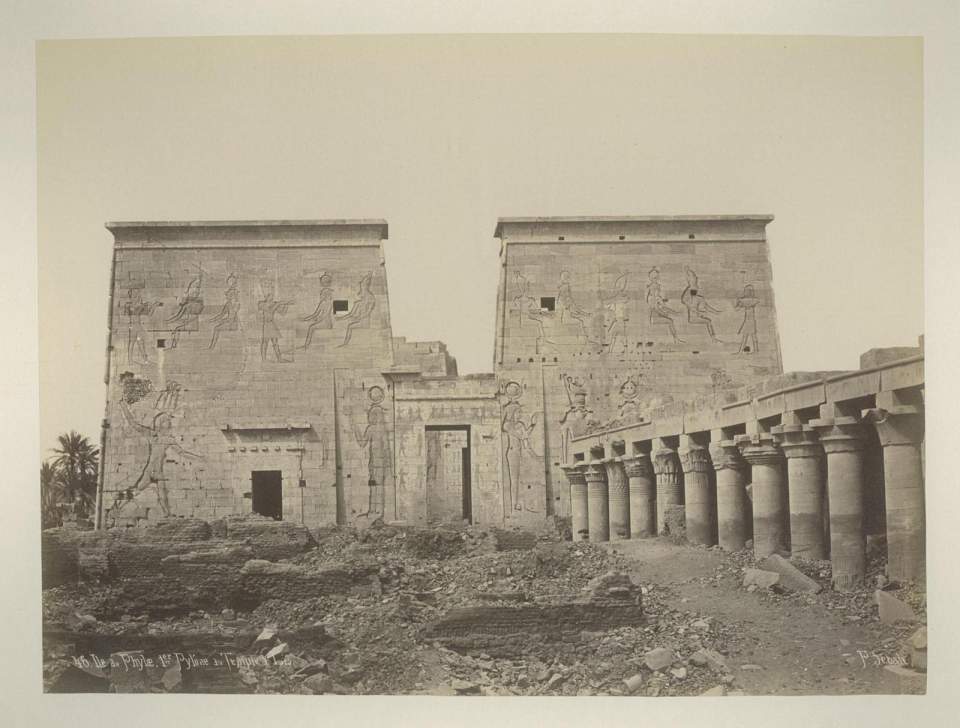Fotografie Lotus Tempel Insel Philae, Ägypten