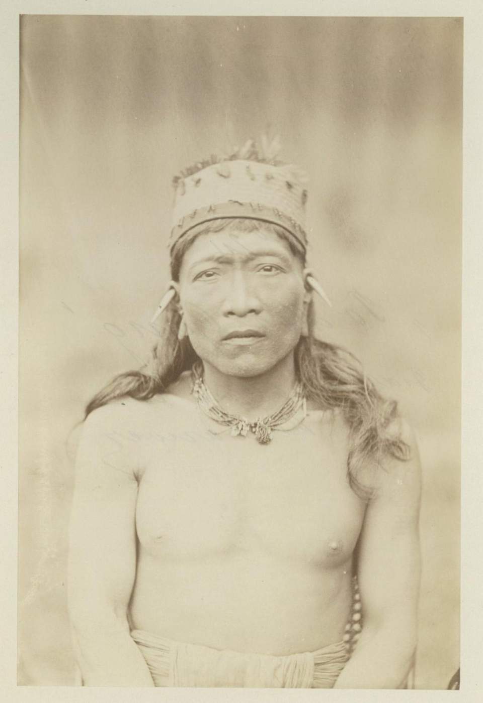 Fotografie Diak Häuptling, Borneo