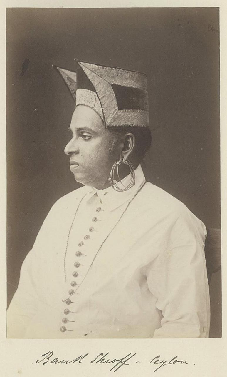 Fotografie Geldwechsler, Geldprüfer (Bank Shroff), Ceylon