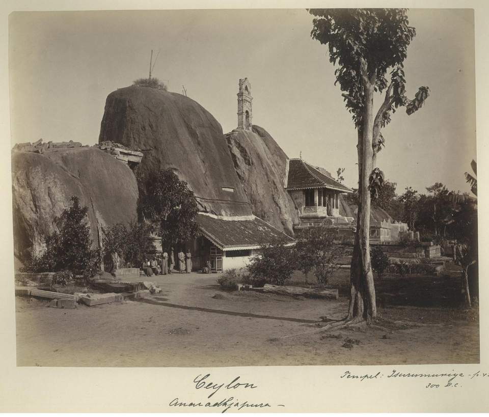 Fotografie Tempel Isurumuniya, Anaradhapura, Ceylon