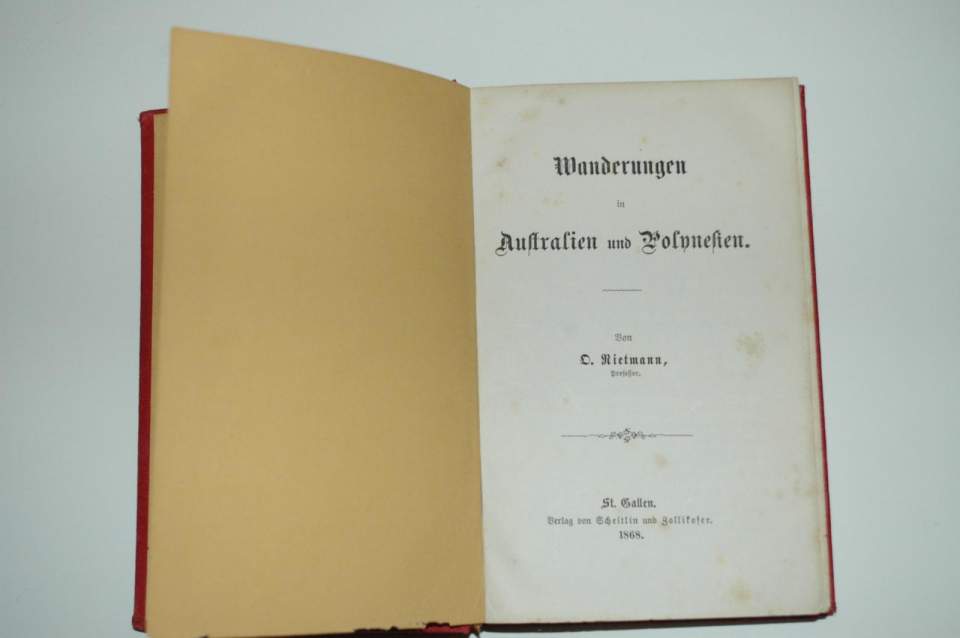 Buch, Rietmann Othmar, Wanderungen in Australien und Polynesien